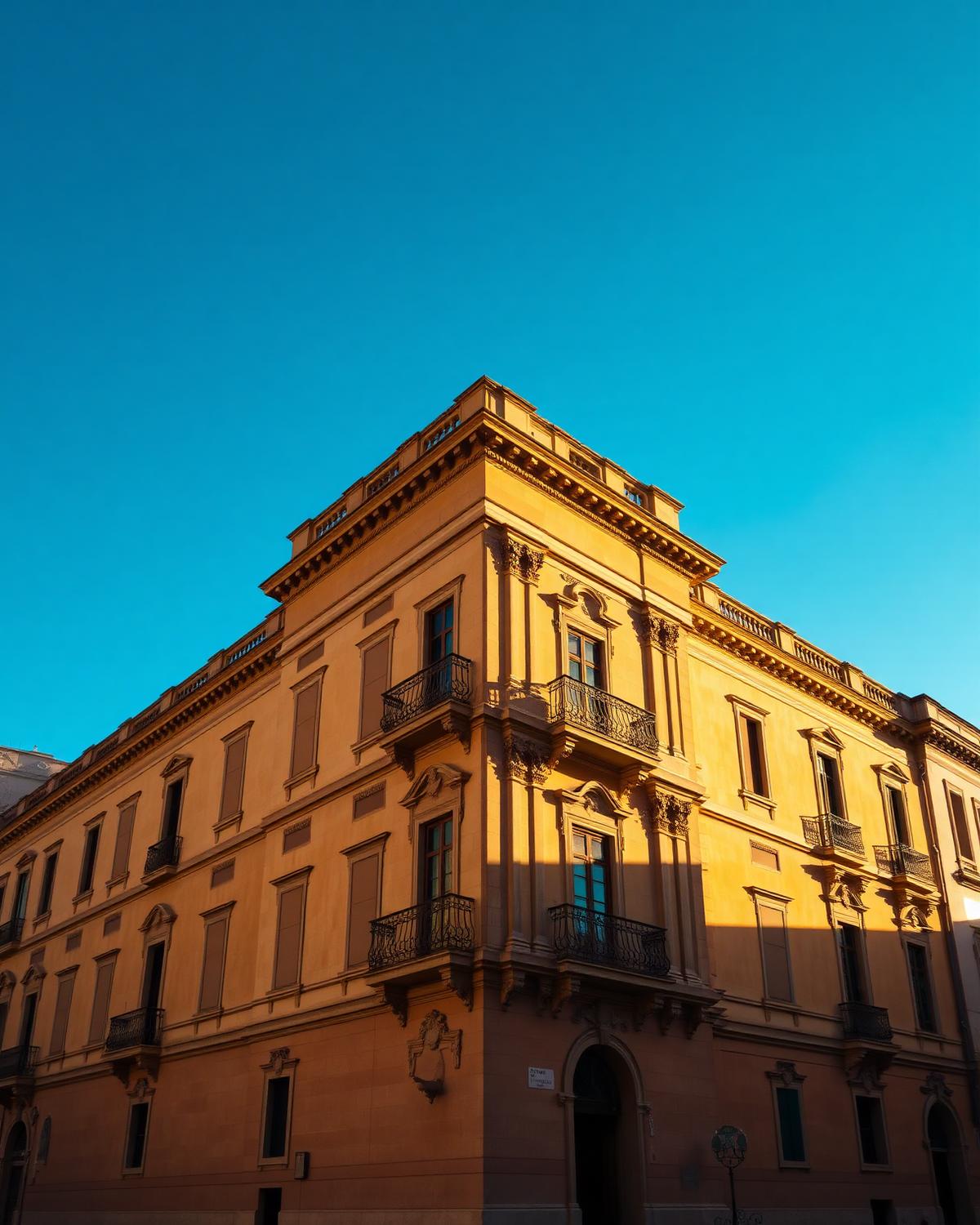 Baroque hilltop town of Ragusa Ibla at dusk